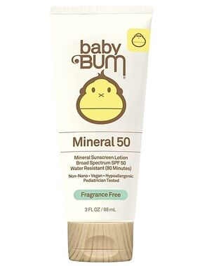 Sun Bum Baby Bum Mineral 50 Mineral Sunscreen Lotion 3oz
